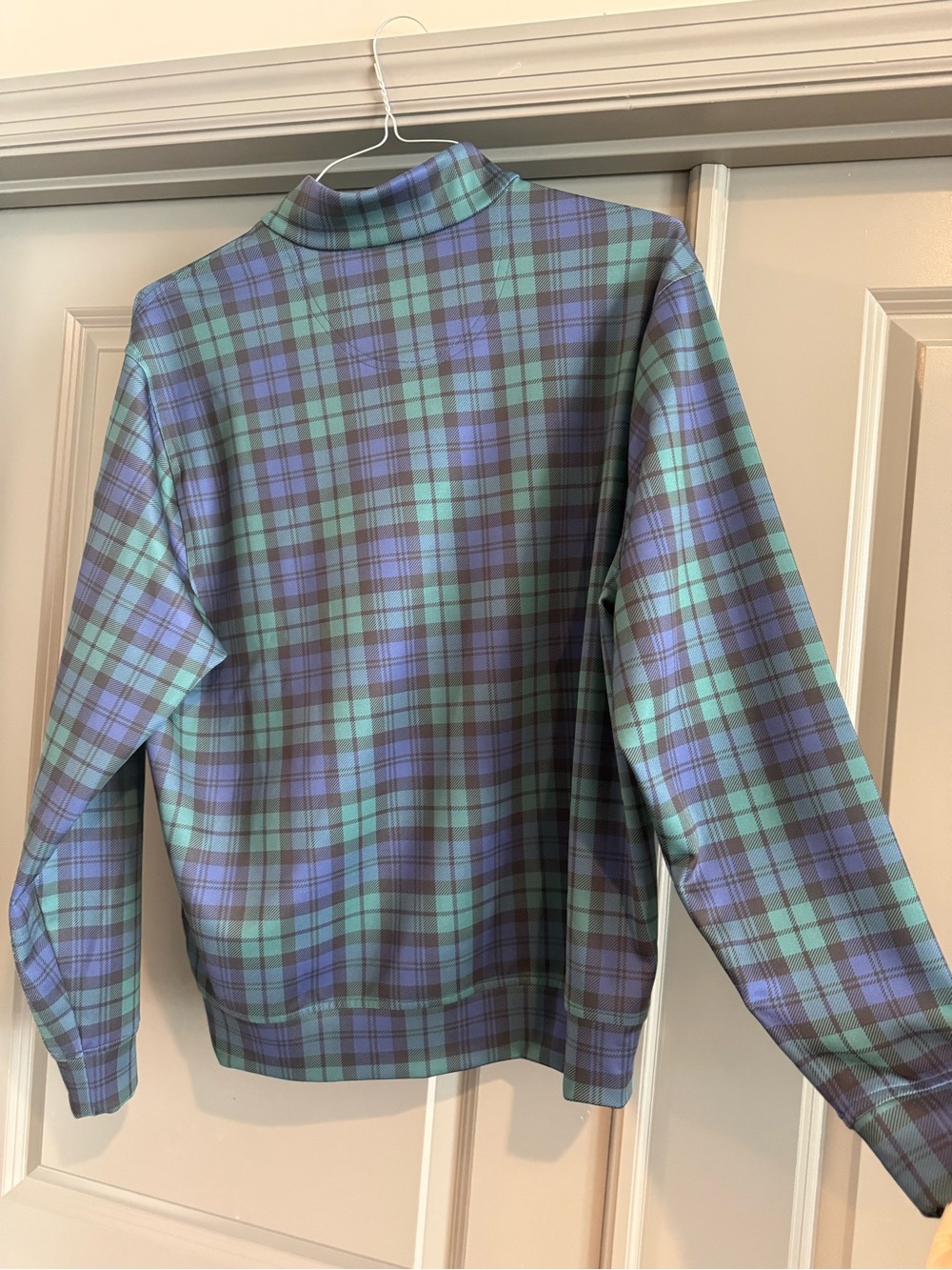 Donald Ross Plaid Quarter-Zip Pullover - Picture 3 of 3